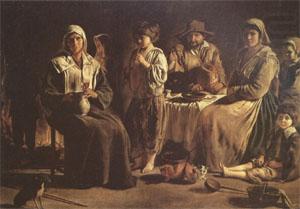 Louis Le Nain Peasant Family in an Interior (mk05) china oil painting image